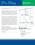 Pre-Testing Info Sheet