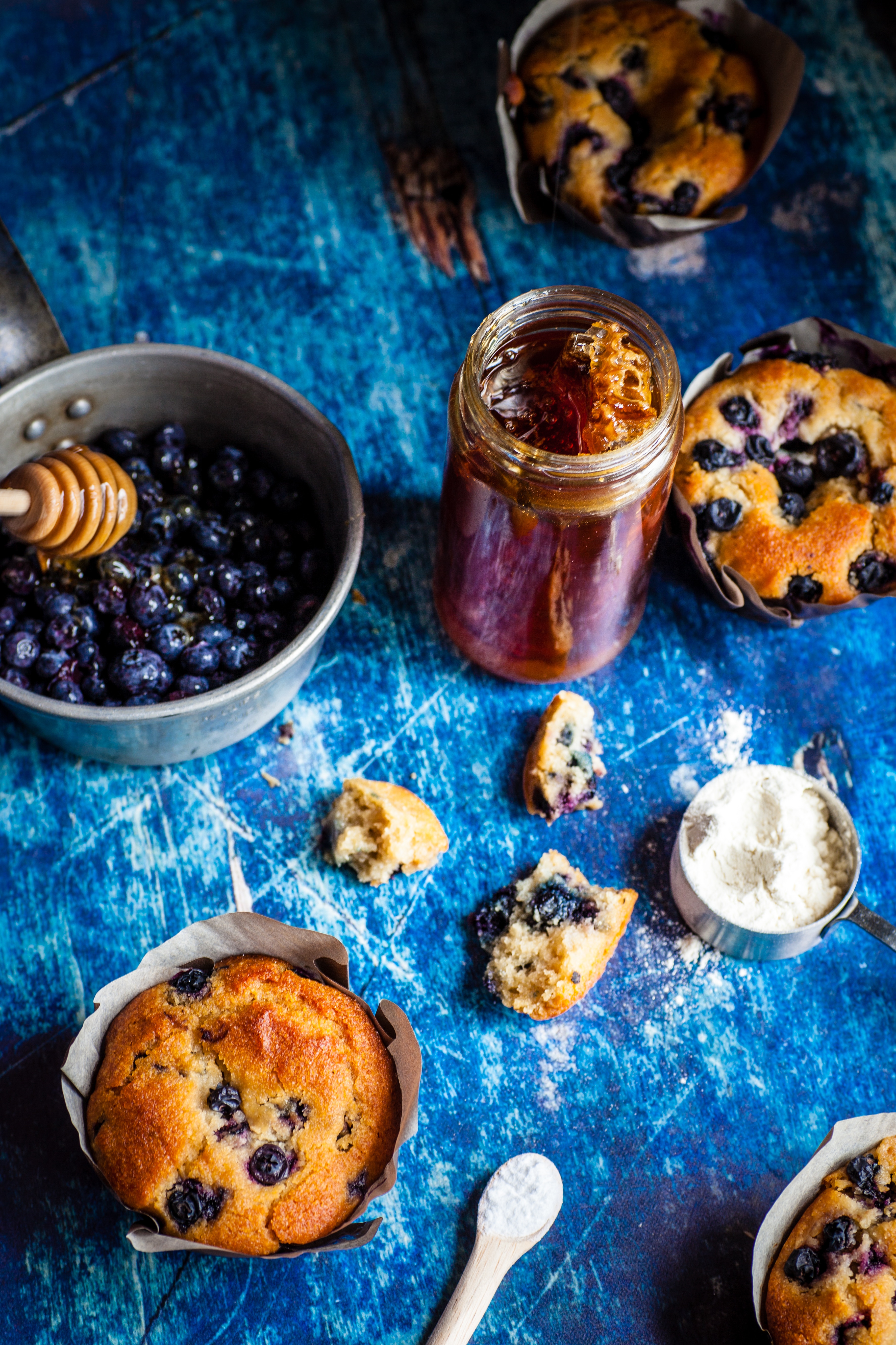 Almond Blueberry Muffins